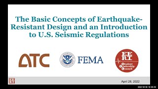 Earthquake Resistant Design Concepts Part A: Basic Concepts and an Intro to U.S. Seismic Regulations