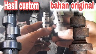 custom noken as chamsaft jupiter z bahan standart untuk bore up 130cc