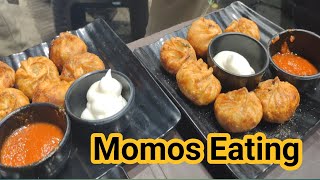 Momos Eating In Indore | Eating challenge a | Veg momos