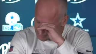 Cowboys DC Mike Nolan gets hot sauce in his eye during press conference