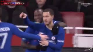 Eden Hazard Goal Vs Arsenal - Pedro Assist (1-0) HD