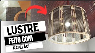 Lindo Lustre feito com papelão - Faça voce Mesmo- [Diy Artesanato]