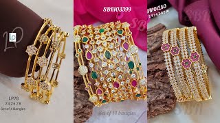 latest party wear bangles/AD bangles/Real kempstone bangles