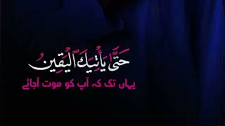 Surah Al-Hijr Ayah 97-99 | Quran Whatsapp Status | Quran urdu