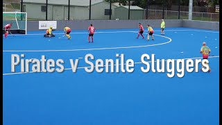 Pirates v Senile Sluggers. Over 50 Mens Hockey. Gold Coast 2021