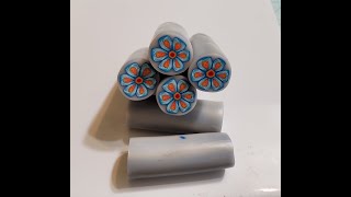 Polymer Clay Flower Cane Tutorial # 12