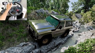 BeamNG Drive - Nissan Patrol Offroading - Part 3 | Logitech g29 Gameplay