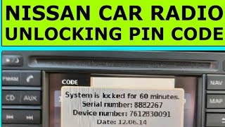 Nissan Sat Nav Stereo locked out and No Radio Code - Easy Fix for under £6