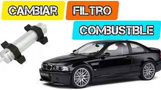 CAMBIAR FILTRO DE COMBUSTIBLE BMW 320d e46 150cv sustituir filtro de gasoil mantenimiento Diesel