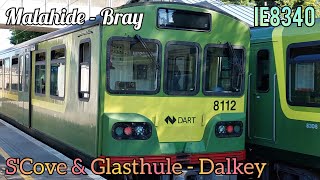 Irish Rail DART IE8340 - Malahide ~ Bray (Sandycove & Glasthule - Dalkey)