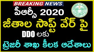 Telangana Govt Treasury Department Crusial Orders On PRC 2020 Software Employees Salaries/Pensions.