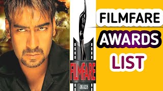 Ajay Devgan filmfare Awards|अजय देवगन फिल्मफेयर आवार्डस्|