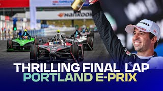 THRILLING final lap of Round 14 🤩 | Hankook Portland E-Prix