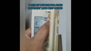 DAIKIN ERROR CODE @ Wireless remote control