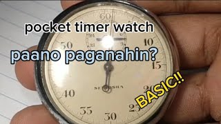 Seikosha , vintage pocket timer watch, paano paganahin Ang mga ganito kaluma na timer?