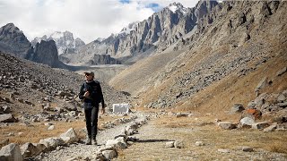 Hiking Tien Shan mountains - Peak Uchitel