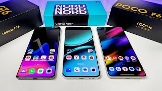 POCO F6 или OnePlus NORD 4 или Realme GT6 - Какой Смартфон Купить! 🔥 Сравнение ПЛЮСЫ и МИНУСЫ