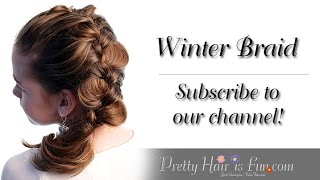 How To Do an Uneven French Braid {Winter Braid}| Medium Hairstyles| Pretty Hair is Fun