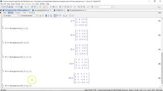 Inconsistent system of equations