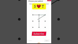 S♡T love pattern lock #pattern #viral #shorts #viral #amazing #love