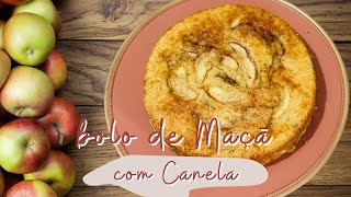 Bolo de Maçã com Canela Super Fofinho. Esse bolo me surpreendeu!