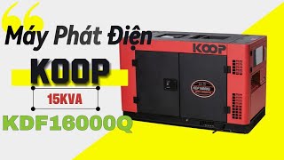 Máy Phát Điện Chạy Dầu Koop 12Kw(15Kva) KDF16000Q