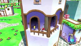 Super Mario Sunshine Walkthrough Part 5 Shine 8 and 100 coins and Bianco Hills blue coins