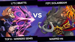 Warped #6 - Rivals - BBatts (Fleet) vs SolarBeam (Loxodont) - Top 8 - Winners Semis