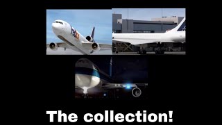 A collection of animated plane crashes