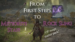 Meteorite Staff and Rock Sling Location [From First Steps] - Elden Ring