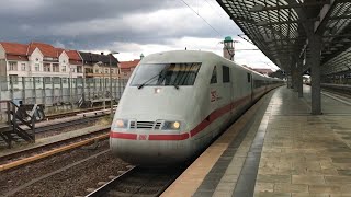 Ausfahrt 25 Jahre ICE 1 (BR 401) als ICE 802 nach Hamburg-Altona mit schönem Makro