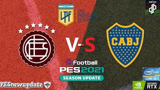 Lanús Vs Boca Juniors // ⚽Liga Profesional Argentina 2024⚽ // (Pes 2021Dream Patch 2025)