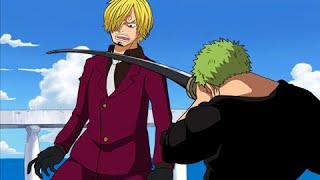 Zoro discovers that Sanji attacked Luffy in Whole Cake - One Piece