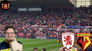 PARTY ATMOSPHERE / HOME AND AWAY SCENES!!! MIDDLESBROUGH VS WATFORD MATCHDAY VLOG