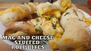 MAC AND CHEESE STUFFED ROLL BITES