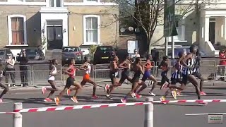 LONDON MARATHON 2018 | Elite Women 1st And 25th Miles