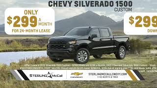 Drive A New 2022 Silverado 1500 For Only $299 A Month In Houston, TX | Sterling McCall Chevrolet