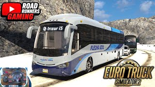 Irizar i5 Bus to Iceland Journey | Beautiful Snowy Slippery Route | Euro Truck Simulator 2 | ETS2