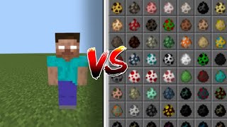 Minecraft PE Herobrine VS Fulls Mobs Addons Battlevideo! Notwalk