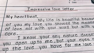 Impressive love letter || How to write impressive love letter for someone in English