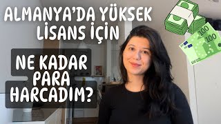 ALMANYA’DA YÜKSEK LİSANS İÇİN NE KADAR PARA HARCADIM | ŞAŞIRACAKSINIZ