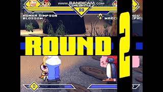 Mugen #992 Homer Simpson & Blossom vs Pingu & Wreck-It Ralph