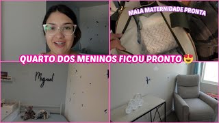 MALA MATERNIDADE PRONTA E QUARTO DOS MENINOS PRONTO 🇺🇸| Fernanda Graunke