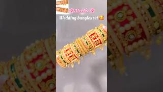 Meesho wedding 😍bangles set #meesho #new #viralshort #trending #meeshohaul