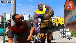 Los Santos Becomes Zombie Land GTA 5 | Zombie Infection In GTA V | THANOS Vs Zombies | Part 4