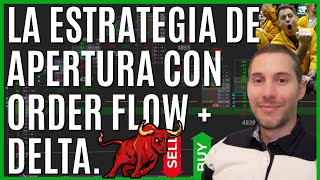 Estrategia day trading en la apertura y Order Flow con perfil de mercado con profundidad de mercado