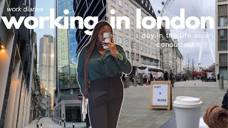 WORKING MY 9-5 LONDON OFFICE JOB ☕️- days in the life of a consultant | Work Diaries ep. 7 🍃