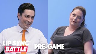 Lauren Ash & Ben Feldman Play “Getting to Know” | Lip Sync Battle Pregame