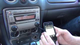 GTA Car Kits - Mazda MX-5 Miata 2002-2005 iPod, iPhone, iPad, mp3 and AUX adapter installation