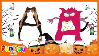 Human Alphabet Vs Halloween Monster Alphabet | Learn Letters with Alphabet Lore  | @FunDayKid